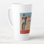 アメリカンサッカーコーヒーマグ カフェラテマグ (左アングル)