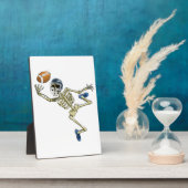 アメリカンサッカースケルトンハロウィーンメンズボーイズ足 フォトプラーク (側面)