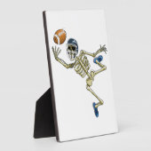 アメリカンサッカースケルトンハロウィーンメンズボーイズ足 フォトプラーク (側面)