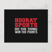 アメリカンサッカースポーツゲームチームギフトおもしろいアイディア ポストカード (正面)