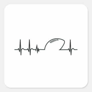 アメリカンサッカーチームハートハートビートギフトアイディア スクエアシール