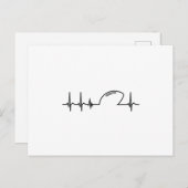 アメリカンサッカーチームハートハートビートギフトアイディア ポストカード (正面/裏面)