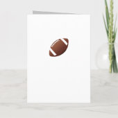 アメリカンサッカーボールありがとうコーチの写真 サンキューカード (裏面)