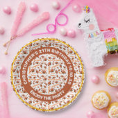 アメリカンサッカーボールと感動的文字 ペーパープレート (パーティー)