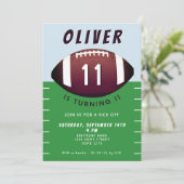アメリカンサッカーボールスポーツボーイ誕生日 招待状 (スタンド正面)