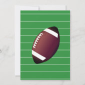 アメリカンサッカーボールスポーツボーイ誕生日 招待状 (裏面)