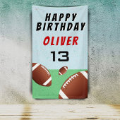 アメリカンサッカーボールハッピーバースデーパーティー 横断幕