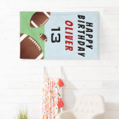 アメリカンサッカーボールハッピーバースデーパーティー 横断幕 (インサイチュ)