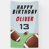 アメリカンサッカーボールハッピーバースデーパーティー 横断幕 (縦)