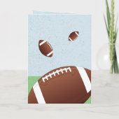 アメリカンサッカーボールハッピーバースデー カード (裏面)