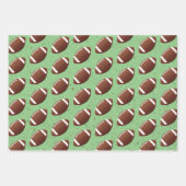 アメリカンサッカーボールパターン子供の誕生日 ラッピングペーパーシート (正面3)