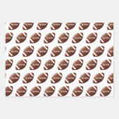アメリカンサッカーボールパターン子供の誕生日 ラッピングペーパーシート (正面3)