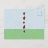 アメリカンサッカーボール誕生日ありがとう ポストカード (裏面)