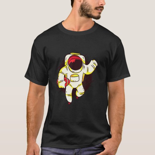 アメリカンサッカーラグビーグリディロン宇宙飛行士コスモナ Tシャツ (正面)
