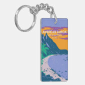 アメリカンサモアナショナルパークオフビーチ キーホルダー (正面左)