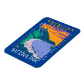 アメリカンサモアナショナルパークオフビーチ 動揺して マグネット (左側)