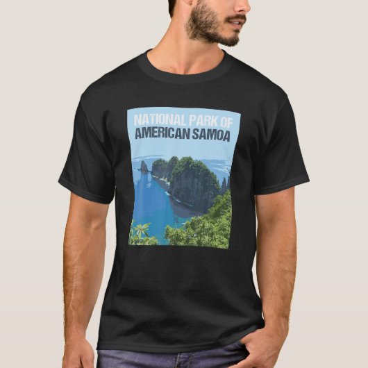 アメリカンサモア国立公園ポスターデザイン Tシャツ (正面)