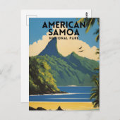 アメリカンサモア国立公園ヴィンテージ ポストカード (正面/裏面)