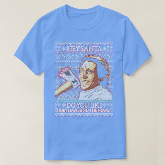 アメリカンサンタ醜いクリスマス Tシャツ (デザイン正面)