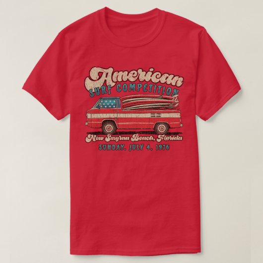 アメリカンサーフコンペティション1976 Tシャツ (デザイン正面)