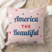 アメリカンザビューティフルピンク7月4日 クッション (ブランケット)