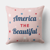 アメリカンザビューティフルピンク7月4日 クッション (裏面)