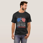 アメリカンシスター 7月4日 patriotic サングラス tシャツ (正面フル)