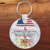 アメリカンシチリアンルーツマーブルスタイル キーホルダー (正面)