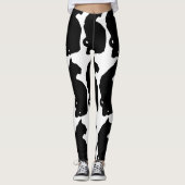 アメリカンショートヘアのシルエット レギンス (正面)