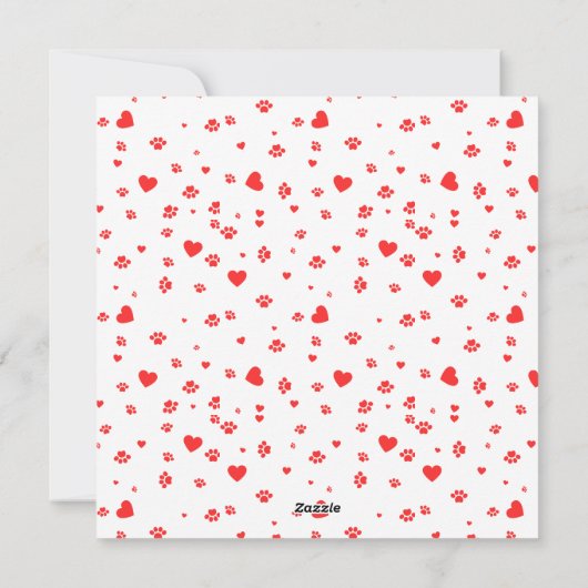 アメリカンショートヘアー猫のバレンタインデー・プール シーズンカード (裏面)