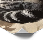 アメリカンショートヘア猫アートプリントポスター ポスター (角)