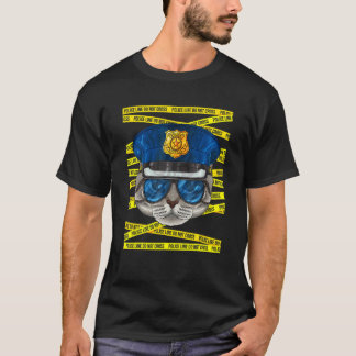 アメリカンショートヘア警察官ポリスマン ポリ Tシャツ