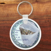 アメリカンショートヘア 猫スパ、イエス! キーホルダー (正面)