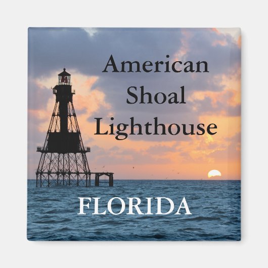 アメリカンショールライトハウス、フロリダマグネット マグネット (正面)