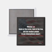 アメリカンジョーク冷蔵庫マグネット - 250周年記念 マグネット (正面/裏面)