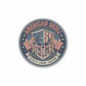 アメリカンスカル愛国者ドクロタフグラフィック シール (正面)