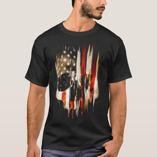 アメリカンスカル Tシャツ (正面)
