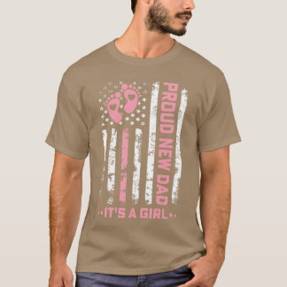 アメリカンスタイルの新米パパの娘の初めての父の日 Tシャツ