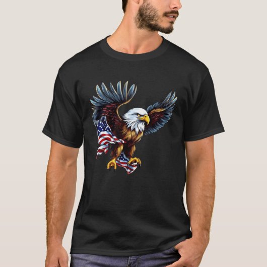 アメリカンスタイルの誇りを表現するギフト Tシャツ (正面)