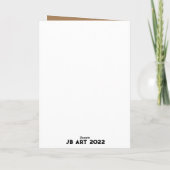 アメリカンスタッフォードシャーテリア サンキューカード (裏面)