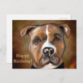 アメリカンスタッフォードシャーテリア ポストカード (正面/裏面)