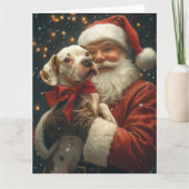 アメリカンスタフォーシャーサンタクロースフェスティバルクリスマス カード (正面)