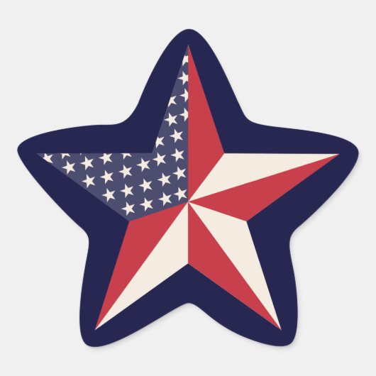 アメリカンスタースティッカー 星シール (正面)