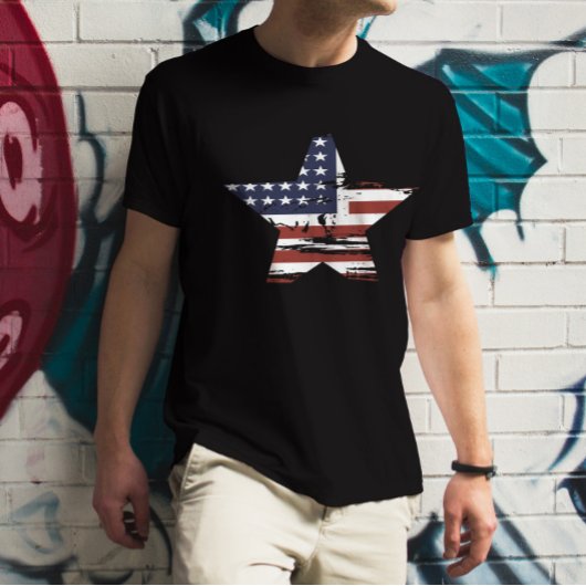 アメリカンスター国旗のTシャツ Tシャツ