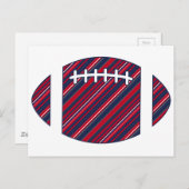 アメリカンストライプフットボール ポストカード (正面/裏面)