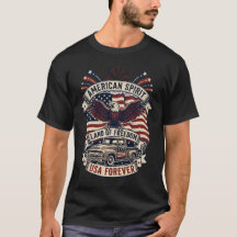 アメリカンスピリット ビンテージトラック バイカーTシャツ