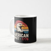 アメリカンスピリット 1776 愛国心 7月4日 コーヒーマグカップ (正面左)