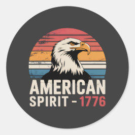 アメリカンスピリット 1776 愛国心 7月4日 ラウンドシール