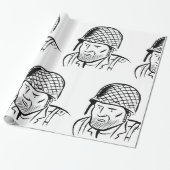 アメリカンソルジャーイラストレーション ラッピングペーパー (アンロールド)