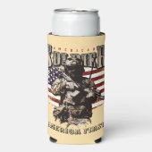 アメリカンソルジャーデザインスキニークーラーボックス スリム缶クーラー (Seltzer正面)